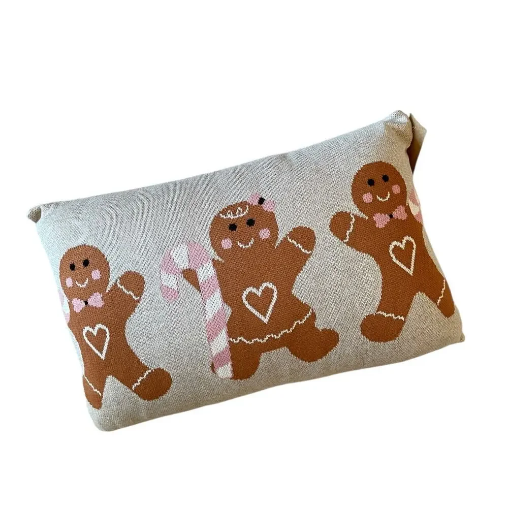 Cupcakes & Cashmere Gingerbread Pillow 16x24 Festive Christmas Holiday Decor New